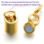 Zpsolution Screw Magnetic Clasps for Necklaces Safety Magnetic Locking Jewelry Clasp Converter