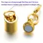 Zpsolution Screw Magnetic Clasps for Necklaces Safety Magnetic Locking Jewelry Clasp Converter