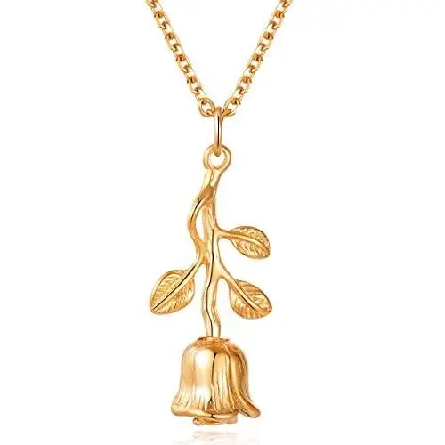 CHISMORL Rose Flower Cremation Urn Necklaces Pendant for Ashes Cremains Holder Memorial Keepsake Jewelry CHISMORL Rose Flower Cremation Urn Necklaces Pendant for Ashes Cremains Holder Memorial Keepsake Jewelry
