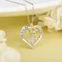 Distance Sunflower Necklace for Women S925 Sterling Silver Heart Necklace Jewelry,You are My Sunshine Pendant Necklaces Jewelry Gifts for Women Girls Mom Wife Distance Sunflower Necklace for Women S925 Sterling Silver Heart Necklace Jewelry,You are My Sunshine Pendant Necklaces Jewelry Gifts for Women Girls Mom Wife