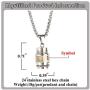 Mgutillart Religious Titanium Steel Prayer Wheel Pendant Locket Necklace