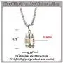 Mgutillart Religious Titanium Steel Prayer Wheel Pendant Locket Necklace