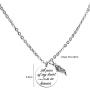 ecobuty Memorial Necklace A Piece of My Heart is in Heaven Necklace Sympathy Gift in Memory of Mom Dad Jewelry Baby Loss Memorial Gift