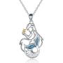 Bolelis 925-Sterling-Silver Star Mermaid Necklace - Cute Animal Pendant for Litter Girl Daughter Women Wife Mothers Day Christmas Birthday Jewelry Gift