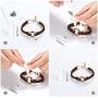 Cremation Bracelet for Ashes Circle of Life Urn Bracelet for Human Genuine Leather Memorial Bangle Cremation Ashes Jewelry
