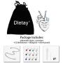 Dletay Cremation Urn Necklace with 12 Birthstones Heart Memorial Keepsakes Pendant Ashes Jewelry