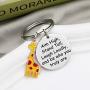 Giraffe Keychains Aim High Stand Tall Laugh Loudly and Be Who You Truly are Giraffe Jewelry Gift Inspirational Gifts