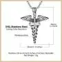 Bandmax Engraved Men Women Stainless Steel Medical Symbol Alert Pendant Necklace Life Tree/Heart/Dog Tag/Snake Caduceus Silicon Customized Personalized EMC Message Jewelry 22Inch Gold/Black, Bandmax Engraved Men Women Stainless Steel Medical Symbol Alert Pendant Necklace Life Tree/Heart/Dog Tag/Snake Caduceus Silicon Customized Personalized EMC Message Jewelry 22Inch Gold/Black,