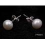 JYX Pearl White Freshwater Pearl Necklace Bracelet and Earrings Set Pearl Jewellery Set AA + 5-6mm