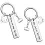SIDIMELO Thor Loki Friendship Jewelry Marvel Comic Inspired Keychain Gift for Friend Hey Lets Do Get Help Long Distance Relationships Gifts