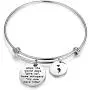 AKTAP Mental Health Awareness Bracelet Semicolon Inspirational Jewelry When The World Says Give Up Hope Whispers Try One More Time