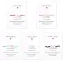 Thunaraz 5Pcs Friendship Bracelet Set with Message Card Make a Wish Adjustable Bracelet Star Heart Handmade Bracelet Simple Fashion Women Jewelry Gifts
