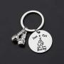 WSNANG Boxing Gift Just a Girl Who Loves Boxing Keychain Boxing Glove Keychain Boxing Lovers Gift Boxing Workout Gift Fitness Gift