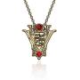 FAADBUK The Twilight Saga Inspired Gift The Twilight Saga Crescent Wave Tower Bell Necklace Twilight Saga Inspired Movie Jewelry