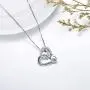 AOBOCO 925 Sterling Silver Elephant Mother Daughter Love Heart Pendant Necklace with Austrian Crystal AOBOCO 925 Sterling Silver Elephant Mother Daughter Love Heart Pendant Necklace with Austrian Crystal