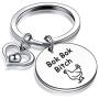 Chicken Mom Keychain Bok Bok Bitch Jewelry for Chicken Lady Gift