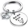 Chicken Mom Keychain Bok Bok Bitch Jewelry for Chicken Lady Gift
