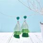 SHEGRACE Layered Tassel Earrings Tiered Thread Drop Earrings for Women Bohemian Christmas Jewelry Gifts