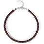 T400 Black Brown Red Pink White Bangle Charm Braided Bracelet Genuine Cowhide Leather Wristband for Unisex Women Men Beads Gift