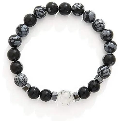 Mslamiso Black Beaded Mens Bracelet, Handmade Bracelets Jewelry Women Boho and Inspiration Jewellery Gift for Couples, Teen Girls Mslamiso Black Beaded Mens Bracelet, Handmade Bracelets Jewelry Women Boho and Inspiration Jewellery Gift for Couples, Teen Girls