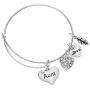 Infinity Collection Aunt Bangle Bracelet- Aunt Jewelry- Bracelets for Aunts for Special Aunt