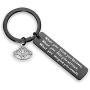 WUSUANED Buddhist Inspirational Quote Keychain What You Think You Become Buddha Jewelry Inspirational Gift