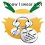 ENSIANTH Funny Sarcastic Gift I Know I Swear A lot I Am Very Sorry Ill Try to Be Good Keychain Rude Gift Best Friend Birthday Gift