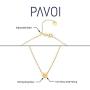 PAVOI 14K Gold Plated Heart Pendant | Layered Necklaces | Gold Necklaces for Women | 18'' Length with a 2'' Extension