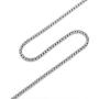 AmyRT Jewelry 3mm Titanium Steel Rolo Silver Chain Necklaces for Women Men 16 to 30 Inch