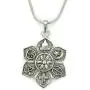Coexist Necklace, 18'' Chain, 6 Petaled Flower Multi Religion Tolerance Peace Charm, Antiqued Silver Zinc Alloy 1” Pendant on 18” Stainless Snake Chain Coexist Necklace, 18'' Chain, 6 Petaled Flower Multi Religion Tolerance Peace Charm, Antiqued Silver Zinc Alloy 1” Pendant on 18” Stainless Snake Chain