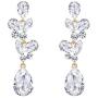 Scarlvambo Party Dangle Earrings Teardrop Womens Austrian Crystal Pierced