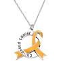 LBSBO Childhood Cancer Awareness Ribbon Clip-on Charm/Necklace Childhood Cancer Support Jewelry