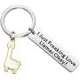ENSIANTH I Just Freaking Love Llamas Okay Keychain Llamas Lover Gifts Funny Alpaca Gifts for Friend Animal Positive Jewelry