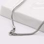 Fashion 100% 925 Sterling Silver 2 mm Necklace Solid Silver Chopin Chain Link Silver Jewelry For Men & Women Italy Design