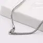 Fashion 100% 925 Sterling Silver 2 mm Necklace Solid Silver Chopin Chain Link Silver Jewelry For Men & Women Italy Design