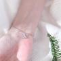 YouU Sterling Silver Mermaid Tail Bracelet Ball Beads Star Chain Bracelets Wrist Jewelry for Women Girls Gift with Transparent Box