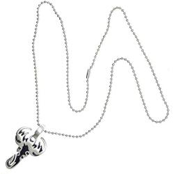 Jewelry Scorpion Scorpio Zodiac Horoscope Amulet pewter silver pendant necklace Charm w Silver Ball Chain