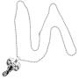 Jewelry Scorpion Scorpio Zodiac Horoscope Amulet pewter silver pendant necklace Charm w Silver Ball Chain
