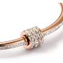 PANSTAR Silver Bracelet for Women, Tennis Bangle Bracelet, 316L Stainless Steel Bracelets Set Cubic Zirconia