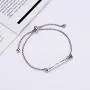 Mas&Yas-PEACE LOVE HAPPINESS-Premium Quality Inspire Mantra Engraved Adjustable Dainty Bracelet for Women, Special Jewelry Gifts for Weddings, Anniversaries, Celebrations of Friendship
