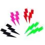 Womens Personalized Lightning Hook Earrings Dangle Drop Resin Acrylic Lighting Bolt Drop Neon Earrings for Girls Bridal Party Jewelry (Rose Red) Womens Personalized Lightning Hook Earrings Dangle Drop Resin Acrylic Lighting Bolt Drop Neon Earrings for Girls Bridal Party Jewelry (Rose Red)