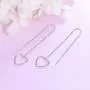 S925 Sterling Silver Threader Drop Earrings