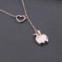 Teacher Necklace Teachers Gift Apple Pendant Lariat Necklace Thank You Gift For Teacher