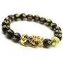 Feng Shui Prosperity 10mm Hand Carved Mantra Bead Bracelet with Color Changed Pi Xiu/Pi Yao Attract Wealth and Good Luck Feng Shui Prosperity 10mm Hand Carved Mantra Bead Bracelet with Color Changed Pi Xiu/Pi Yao Attract Wealth and Good Luck