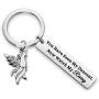WUSUANED Inspirational Keychain You Have Seen My Descent Now Watch My Rising Phoenix Bird Jewelry