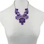 Lux Accessories Floral Flower Clear Stone Statement Necklace Matching Earrings Lux Accessories Floral Flower Clear Stone Statement Necklace Matching Earrings