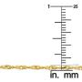 14k Yellow Gold Filled or White Gold Filled 1 mm,1.4 mm, 1.7 mm, or 2 mm Singapore Chain Pendant Necklace for Women