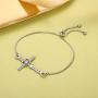 Christian Gifts for Women, Inspirational Faith Jewelry Religious Bracelet for Girls Cross Infinity Link Bracelet for Her