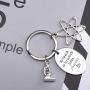 Science Teacher Gift To Teach Is To Touch Lives Forever Keychain Chemistry Science Jewelry Atom Microscope Keychain