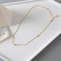 Single Pearl Pendant Choker Necklace for Women Girls S925 Sterling Silver Big Tiny 1 Pearl Strand Pendant Necklace Love Beaded Box Link Curb Chain 18'' Jewelry Set